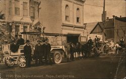 Napa Fire Department California Postcard Postcard Postcard