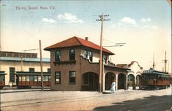 Electric Depot, Napa, Cal. California Postcard Postcard Postcard