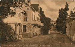 View at Napa Soda Springs California Postcard Postcard Postcard