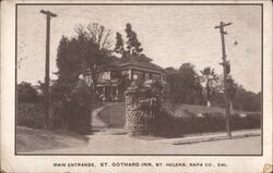 Main Entrance, St. Gothard Inn, St. Helena Postcard