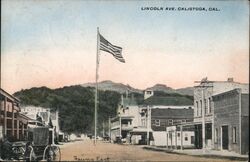 Lincoln Ave., Calistoga, CA California Postcard Postcard Postcard