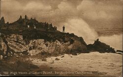 High Waves at Lovers Point Postcard