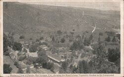 Birdseye View of Paraiso Hot Springs Postcard