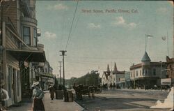 Street Scene, Pacific Grove, CA Postcard