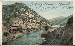 Kittridge Dam and Electric Power Plant, Enroute to Yosemite Valley Postcard