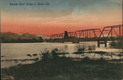 Russian River Bridge at Ukiah California Postcard Postcard Postcard