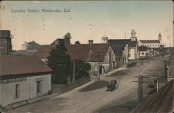 Lansing Street, Mendocino Postcard