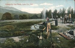 Kelseyville Gas Wells, Lake County, CA Postcard