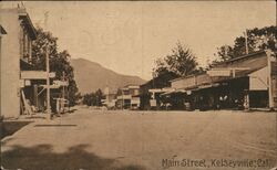 Main Street, Kelseyville Postcard