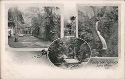 Anderson Springs, Lake County, California Postcard