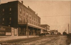 Tehama St. Looking North, Willows California Postcard Postcard Postcard