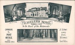 Travelers Hotel, Eureka, California Martin Postcard Postcard Postcard