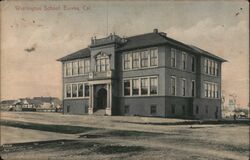 Washington School, Eureka, California Postcard