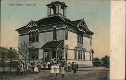 Public School, Orland California Postcard