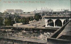 Fort Agra, General View, Pearl Mosque, Moti Masjid Postcard