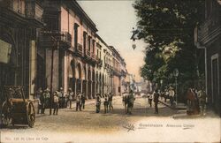 Guadalajara Avenida Colon Postcard