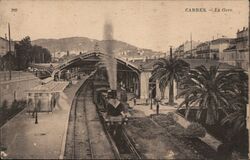 Cannes Train Station France Postcard Postcard Postcard