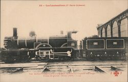 French Steam Locomotive Paris-Orleans No. 18 Postcard