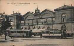 Paris Gare Montparnasse Railway Station France Postcard Postcard Postcard