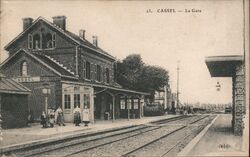 Cassel Gare Nord Train Station Cassel France Postcard Postcard Postcard