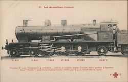 Les Locomotives (Orléans) Pacific Type Steam Locomotive No 4501 Postcard