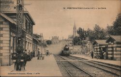 Pontchâteau Train Station, Loire-Inf, France Postcard Postcard Postcard