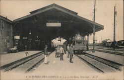 St. Pierre des Corps Train Station Interior Postcard