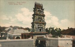 Singapore - Hindu Temple South Bridge Road Postcard