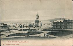 Punta Arenas, Plaza Muñoz Gamero Chile Postcard Postcard Postcard