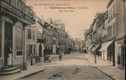 Châtillon-sur-Seine Rue des Ponts Postcard