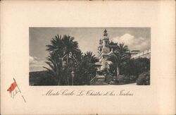 Monte-Carlo, Le Théâtre et les Jardins Monte Carlo, Monaco Postcard Postcard Postcard