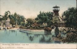 Lago Azul, Villa Dolores, Montevideo, Uruguay Postcard