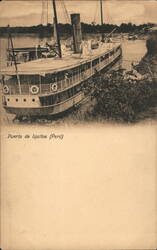 Puerto de Iquitos (Peru) Steamer Postcard Postcard Postcard