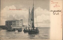 Buenos Aires Emigranten-Hotel Postcard