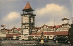 Stabroek Market and Bus Park, Georgetown, British Guiana Postcard