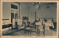 Savoy Hotel Buenos Aires Bedroom Interior Argentina Postcard