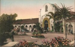 Hotel Agua Caliente Main Entrance Postcard