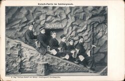 Rutsch-Partie im Salzbergwerk Postcard