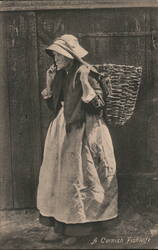 A Cornish Fishwife Postcard