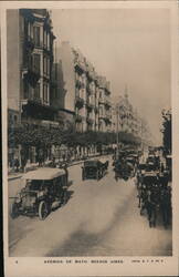 Avenida de Mayo, Buenos Aires, Argentina Postcard