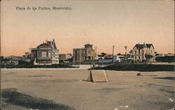 Playa de los Pocitos, Montevideo Postcard