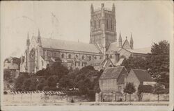 Worcester Cathedral, England United Kingdom Postcard Postcard Postcard