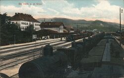 St. Veit an der Glan Train Station Austria Postcard Postcard Postcard