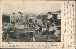 Place du Serail, Damas Postcard