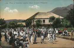 Plaza at Cervantes, Lepanto, Luzon, Philippines Postcard