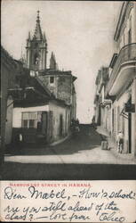 Narrowest Street in Havana, Cuba Postcard