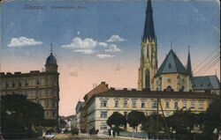 Olomouc, Komenskeho Trida, Church of St. Moritz Postcard