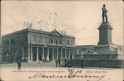 Government House and Joaquin Suarez Monument, Montevideo, Uruguay Postcard