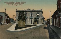 Calles Mercedes and General Superon Santo Domingo Postcard