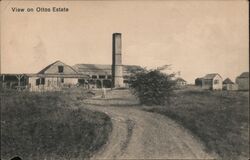 View on Ottos Estate Antigua Postcard